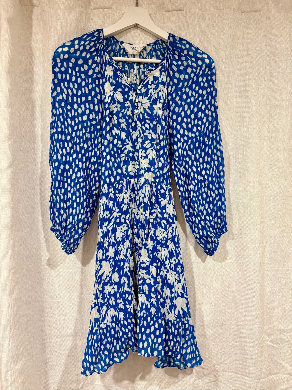ba&sh Blue/White Floral Dress